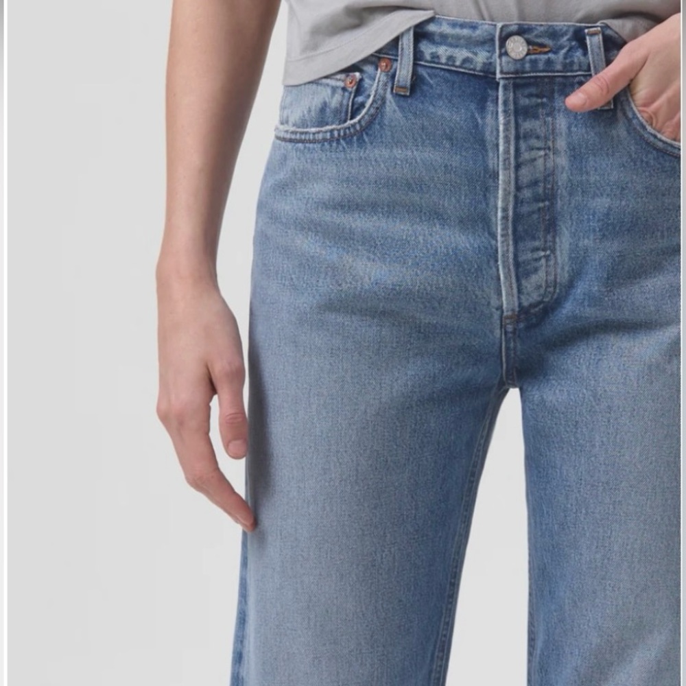 AGOLDE “90’s Pinch Waist High Rise Straight” Jeans
